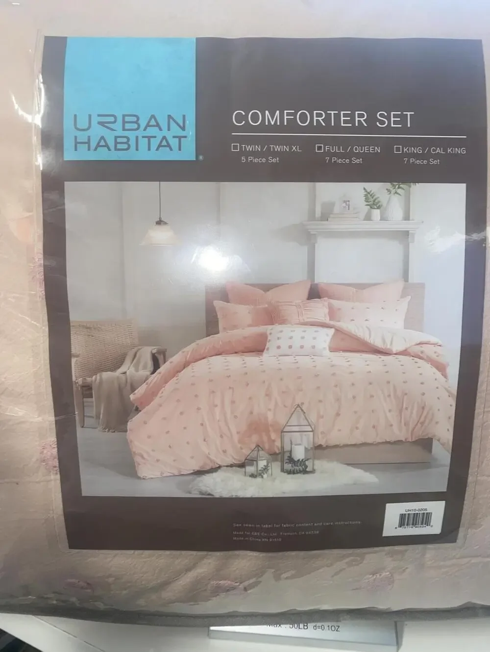 Soft Pink Embroidered Cotton Duvet Cover Set